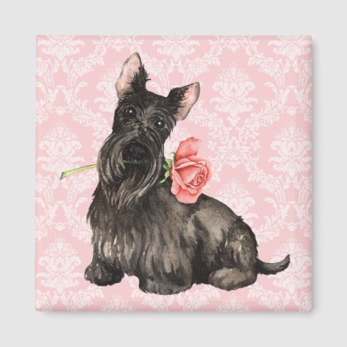 Valentine Scottish Terrier Magnet