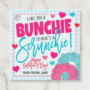 Valentine Scrunchie Gift Tag