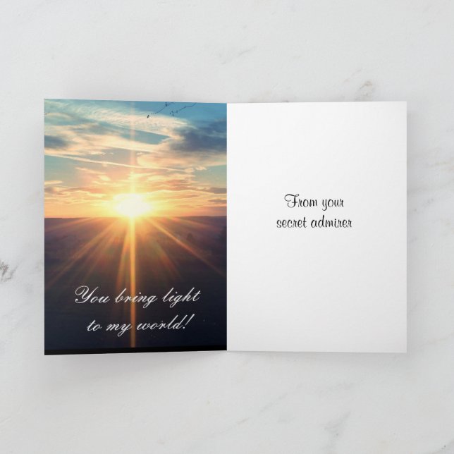 VALENTINE SECRET ADMIRER card (Inside)