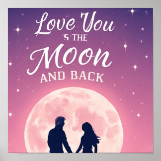 valentine shirt, love moon poster
