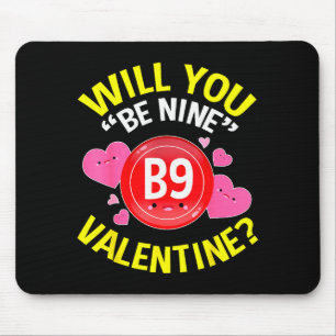 Valentine Shirts For Bingo Lovers Gifts Grandma Wo Mouse Pad