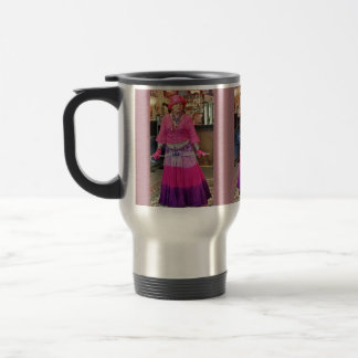 Valentine Skirt Dancer with Cane Travel Mug