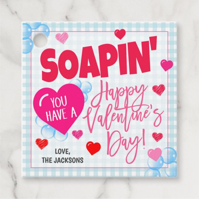 Valentine Soap Gift Tag (Front)