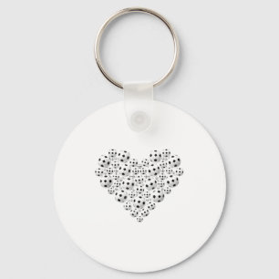 Valentine Soccer Heart Drip Srt Love Valentines Da Keychain