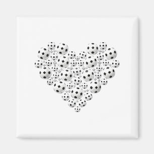 Valentine Soccer Heart Drip Srt Love Valentines Da Magnet
