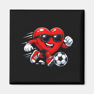 Valentine Soccer Heart Drip Srt Love Valentines Da Magnet