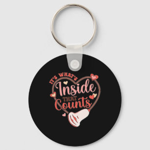 Valentine Sonography Tech Heart Transducer Ultraso Keychain