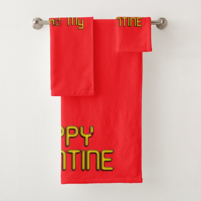 Valentine Special Bath Towel Set (Insitu)