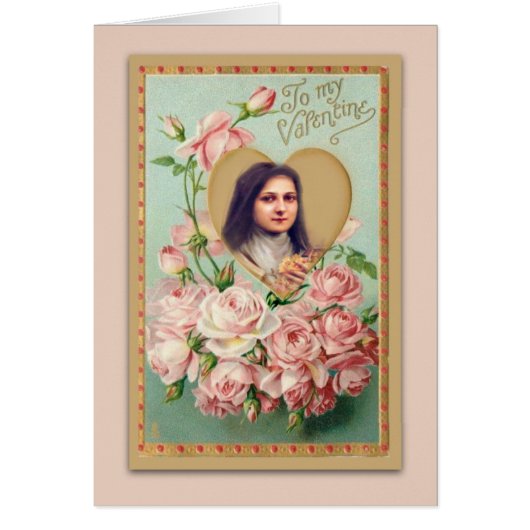 Valentine St. Therese Catholic Religious Nun Cards (Front)