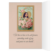 Valentine St. Therese Catholic Religious Nun Cards (Inside (Left))