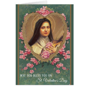 Valentine St. Therese Catholic Religious Nun Cards