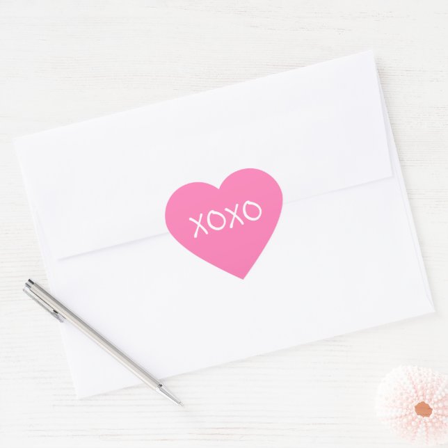 Valentine Stickers XOXO (Envelope)
