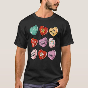 Valentine Sweet Candy Heart Kiss Happy Valentine's T-Shirt