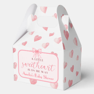 Valentine Sweetheart Baby Shower Favor Boxes