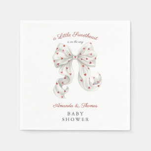 Valentine Sweetheart Baby Shower Napkins