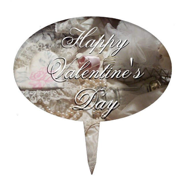 Valentine Sweetheart Cake Topper (Front)