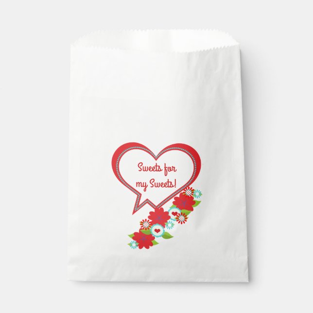 Valentine Sweets | You Customize Text Favor Bag (Front)