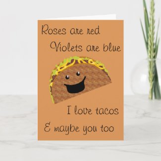 Valentine Tacos Holiday Card