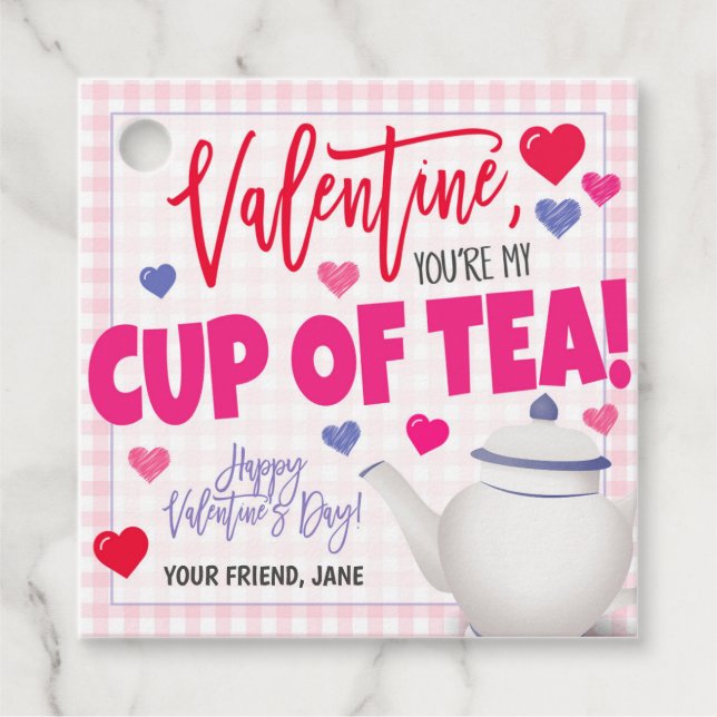 Valentine Tea Gift Tag (Front)