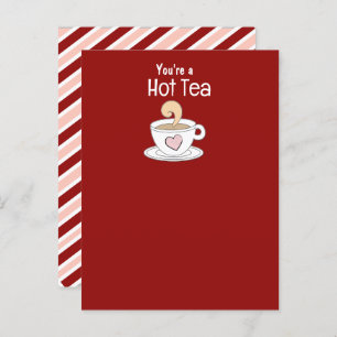 Valentine Tea Party Favor Postcard