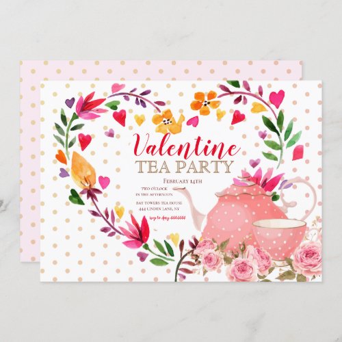 Valentine Tea Party Invitation