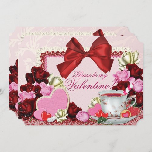 Valentine Tea Party Invitations