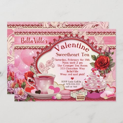 Valentine Tea Party Invitations