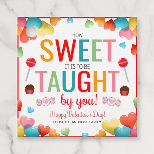 Valentine Teacher Gift Tag