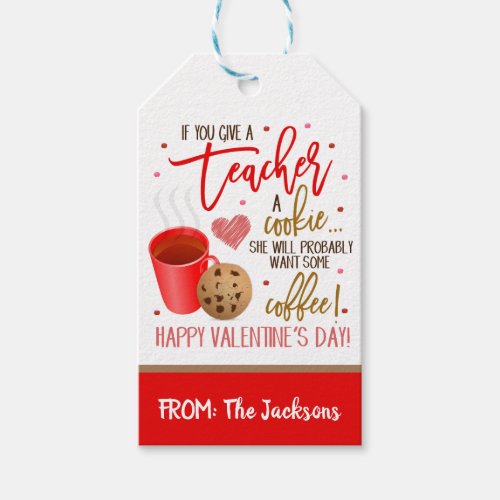 Valentine Teacher Gift Tag