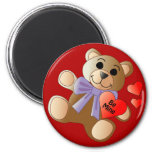Valentine Teddy Bear Magnet at Zazzle