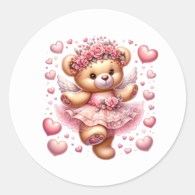 Valentine Teddy Stickers (Front)