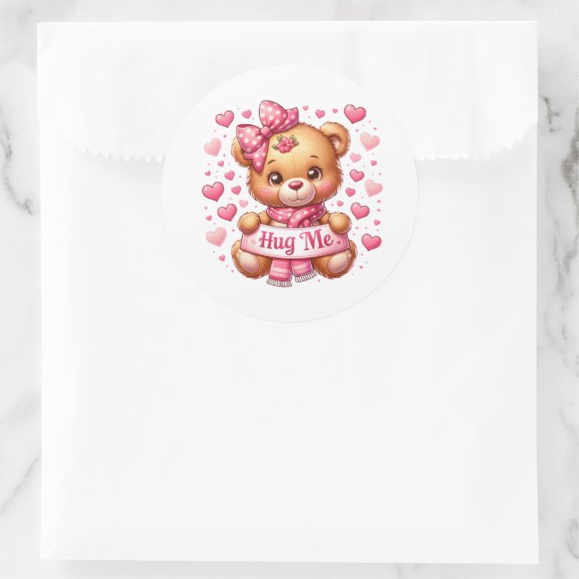 Valentine Teddy Stickers (Bag)