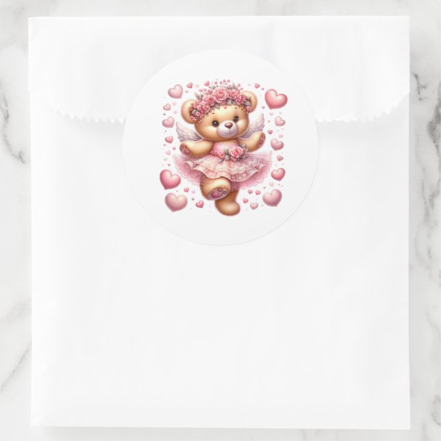 Valentine Teddy Stickers (Bag)