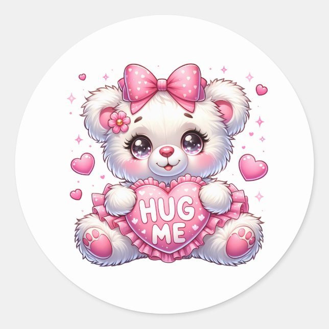 Valentine Teddy Stickers (Front)