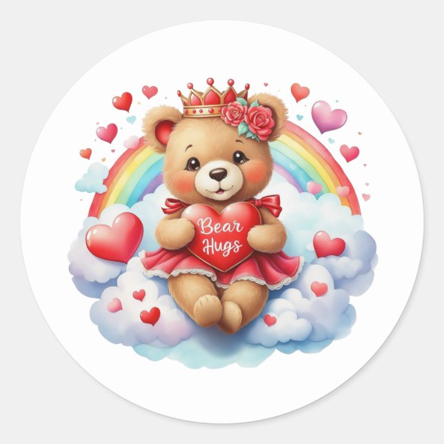 Valentine Teddy Stickers (Front)