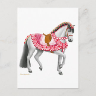 Valentine the Parade Horse Postcard