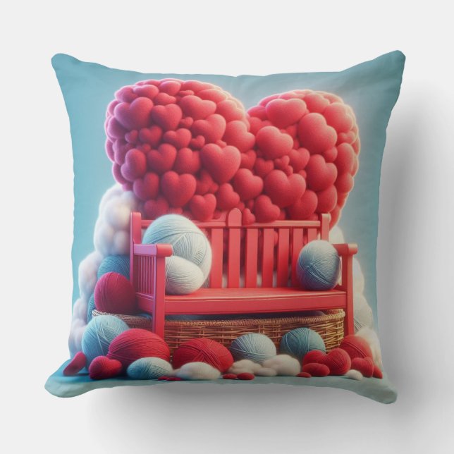 valentine throw pillow (Front)