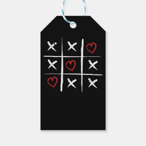 Valentine Tic Tac Toe Hearts Valentines Day Valent Gift Tags