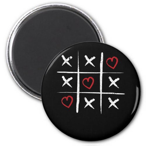 Valentine Tic Tac Toe Hearts Valentines Day Valent Magnet