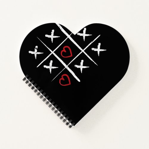 Valentine Tic Tac Toe Hearts Valentines Day Valent Notebook