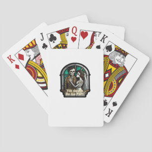 Valentine Till Death Do Us Part Romantic Style Poker Cards
