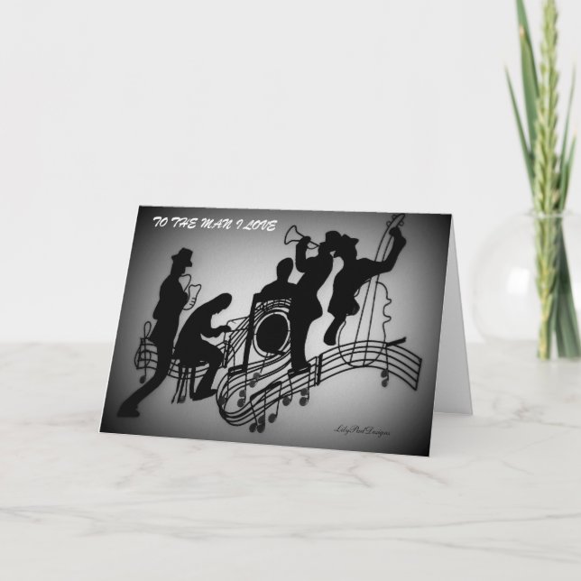 Valentine to a Musician Holiday Card (Front)