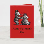 Valentine to Beary Nice Hairdresser Thank You Card