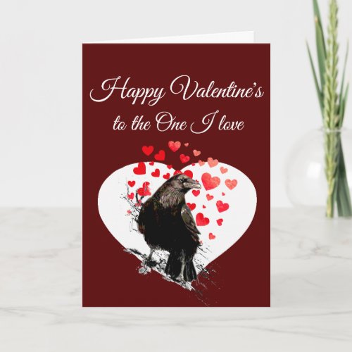  Valentine to One I love Edgar Allan Poe Poem Card