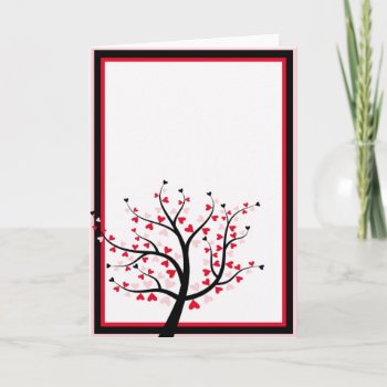 Valentine Tree Card by CuteLittleTreasures at Zazzle