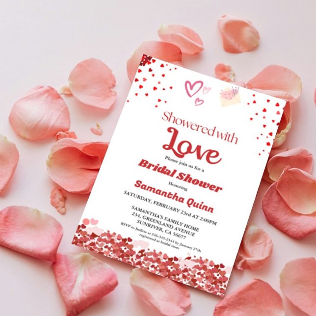 Valentine tree of heart Arch Bridal Shower  Invitation (Creator Uploaded)