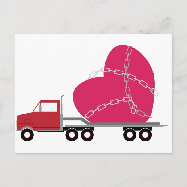 Valentine Truck Postcard (Front)