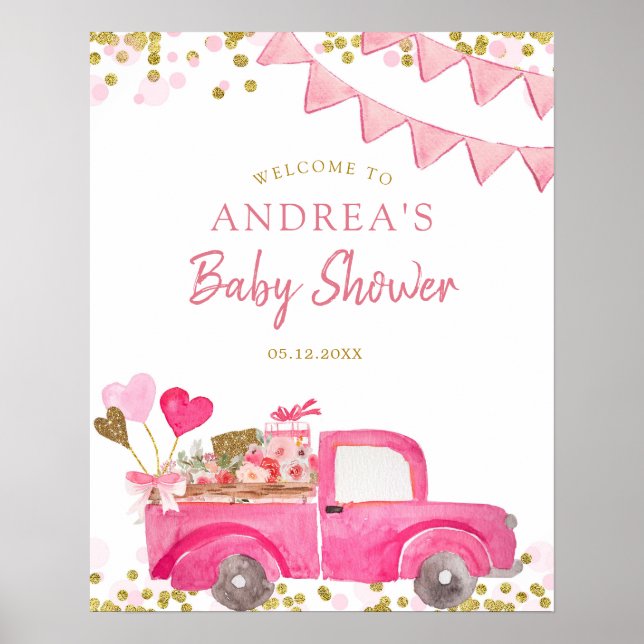 Valentine Truck Sweetheart Welcome Sign (Front)