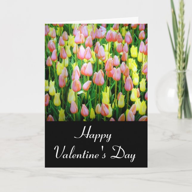 valentine tulips holiday card (Front)