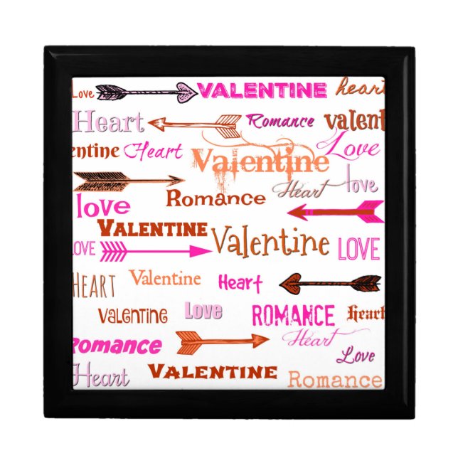 Valentine Typography Gift Box (Front)